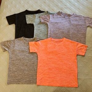 BUNDLE of Five Kids Athletic Tees, LIKE NEW, Size Large